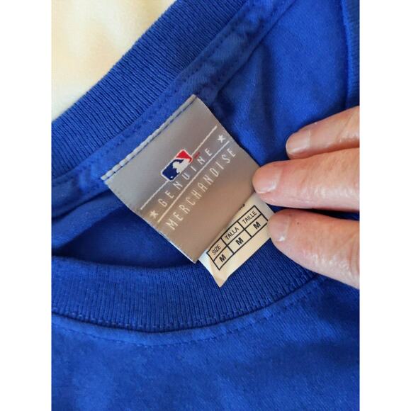 Mens MLB Major League SANTANA 57 Size Med Blue New York Tshirt - Picture 9 of 10